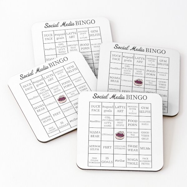 Item preview, Social Media Buzzword Bingo Card designed and sold by itsrturn.
