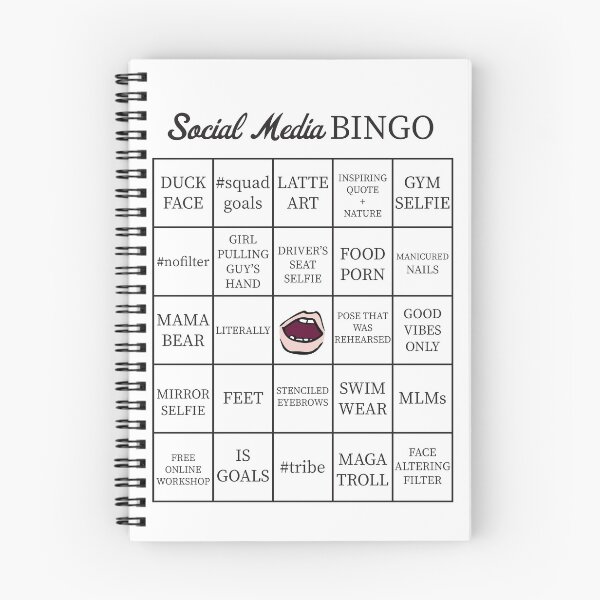 Item preview, Social Media Buzzword Bingo Card designed and sold by itsrturn.