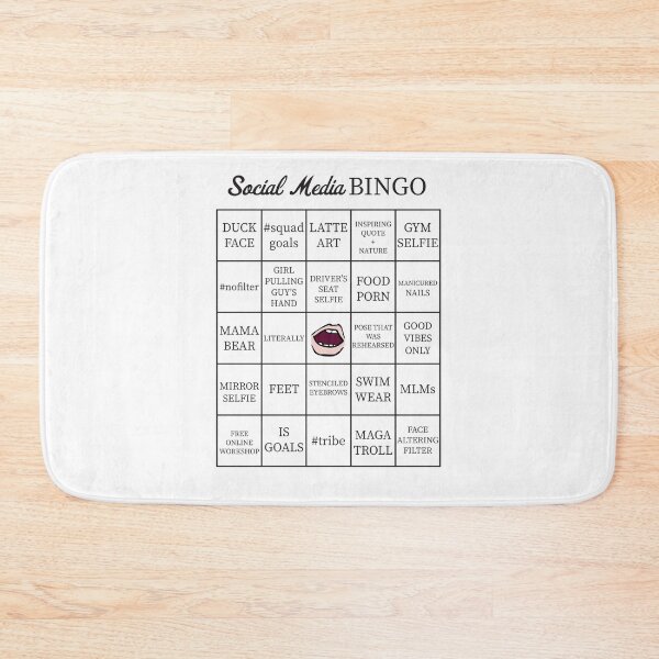 Item preview, Social Media Buzzword Bingo Card designed and sold by itsrturn.