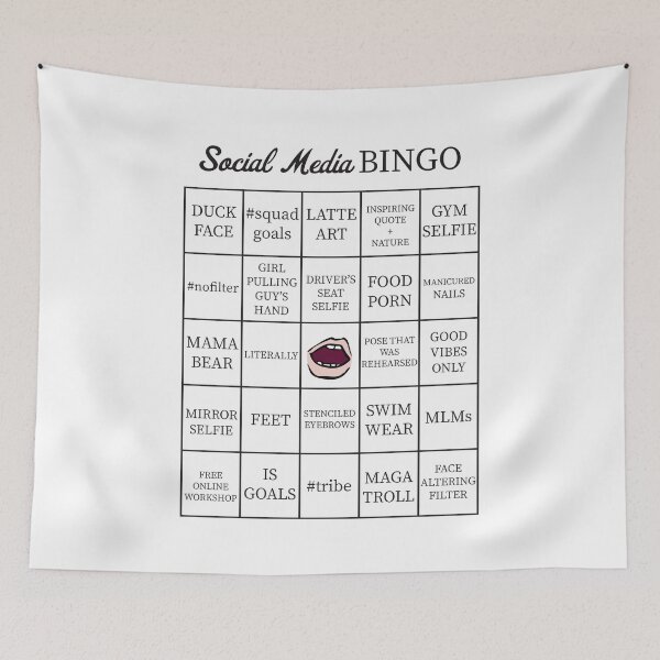 Item preview, Social Media Buzzword Bingo Card designed and sold by itsrturn.