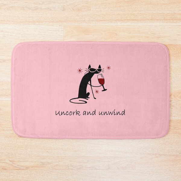 Item preview, Uncork and Unwind Drunk Cat design designed and sold by webdango.