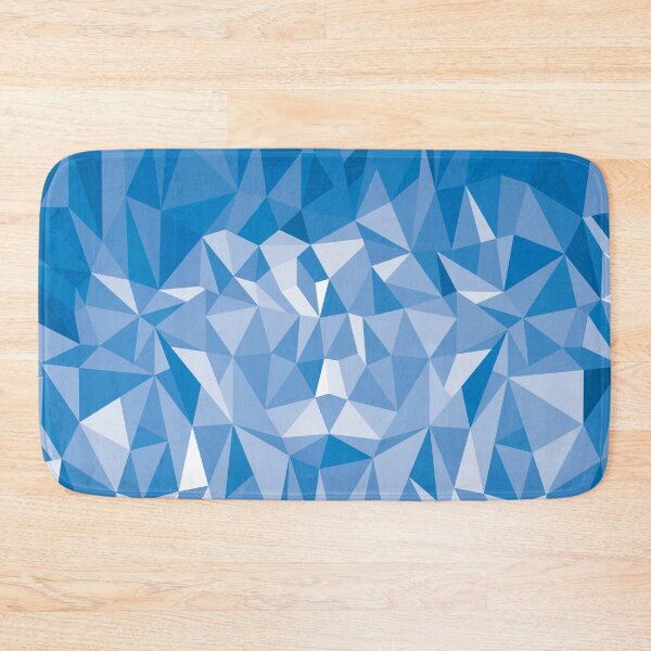 Item preview, Geometric Low Poly Blue Pattern designed and sold by TigerTom Design.