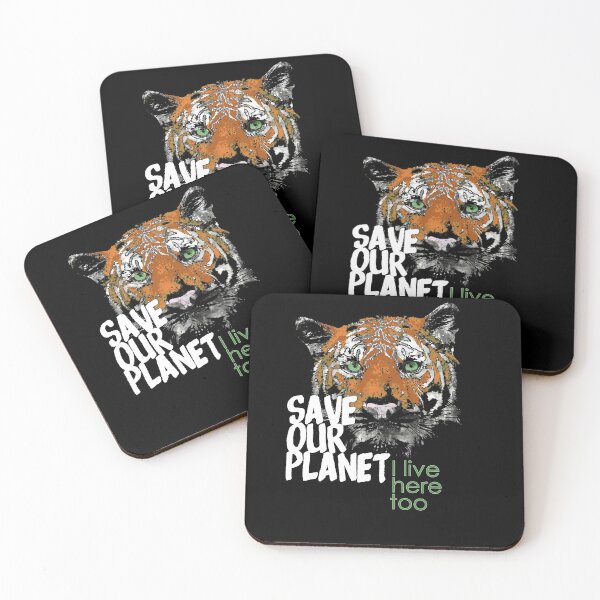 Item preview, Save our planet, I live here too - tiger B designed and sold by manuluce.