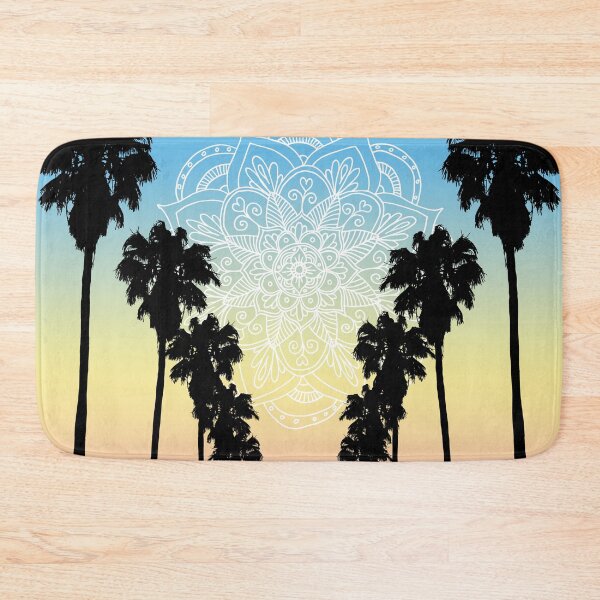 Item preview, Rainbow Sunset Mandala with Palm Trees designed and sold by Julie Erin Designs.