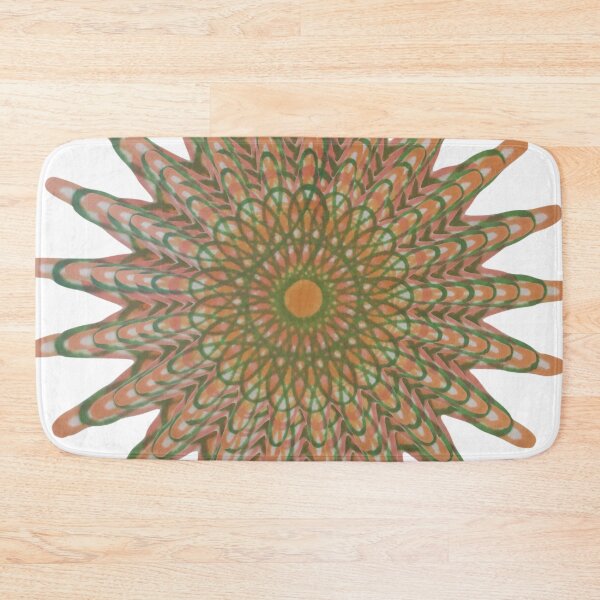 Item preview, Spirograph Pink Green Orange Loop Pattern Transformed designed and sold by TravellingAlle.