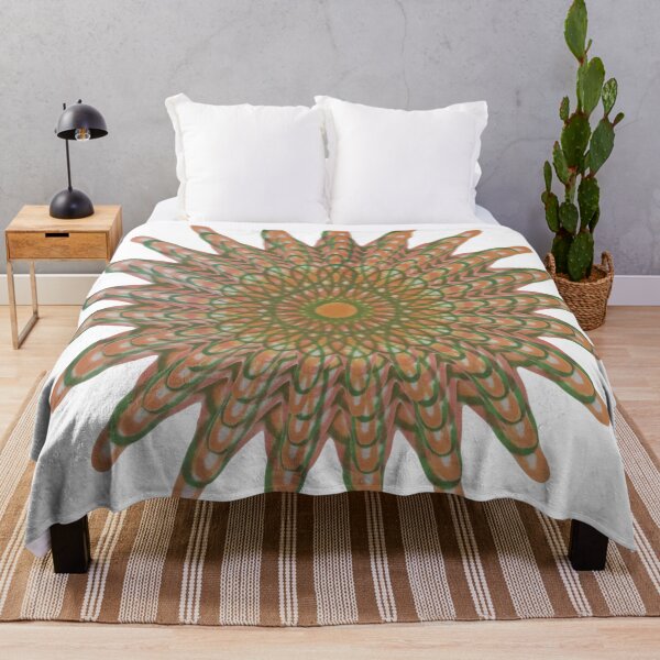 Item preview, Spirograph Pink Green Orange Loop Pattern Transformed designed and sold by TravellingAlle.