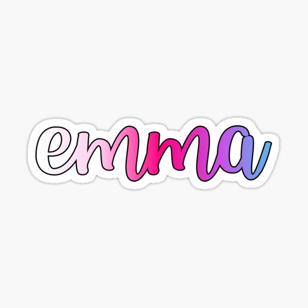 Emma Gifts & Designs for Girls Emma Things Funny Name Gift - Almohada para  niña (18.0 x 18.0 in), multicolor