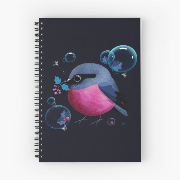 Item preview, Pink Robin Bird Bubbles designed and sold by Karin Taylor.