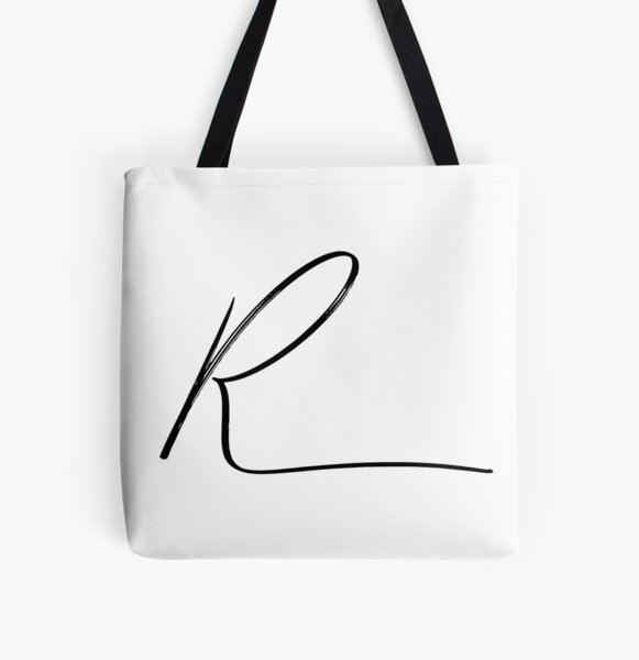 R Monogram (Hand) 2 All Over Print Tote Bag