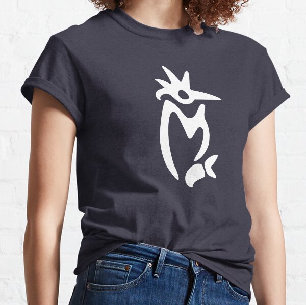 Kingfisher Glyph (white) Classic T-Shirt
