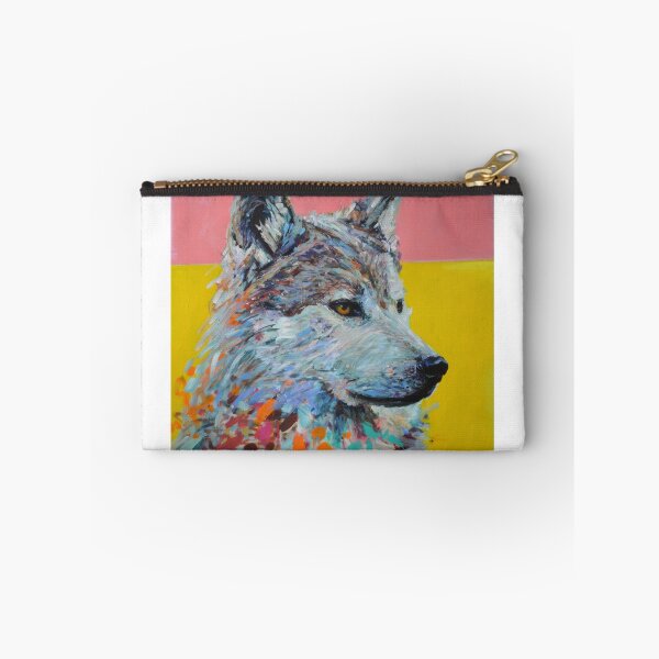 Item preview, Orthodox Wolf, expressive wolf painting. designed and sold by Cat Leonard.