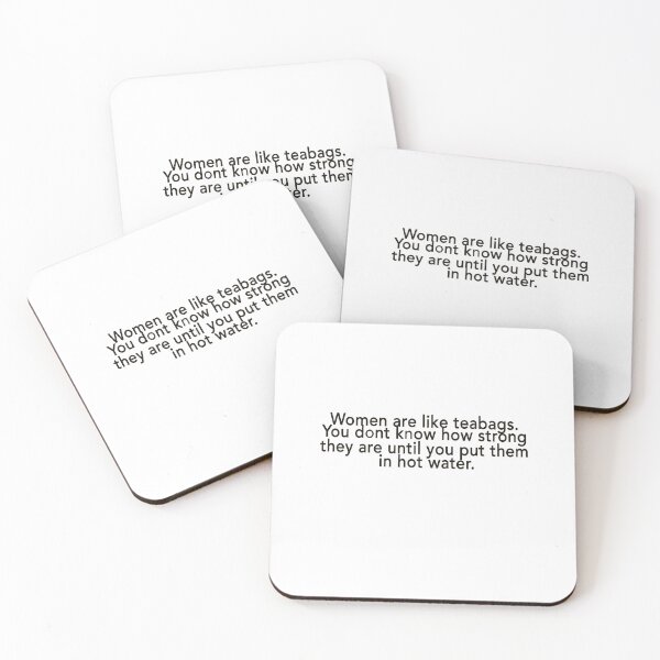 Item preview, E. Roosevelt — Women are like teabags designed and sold by FEMstuff.