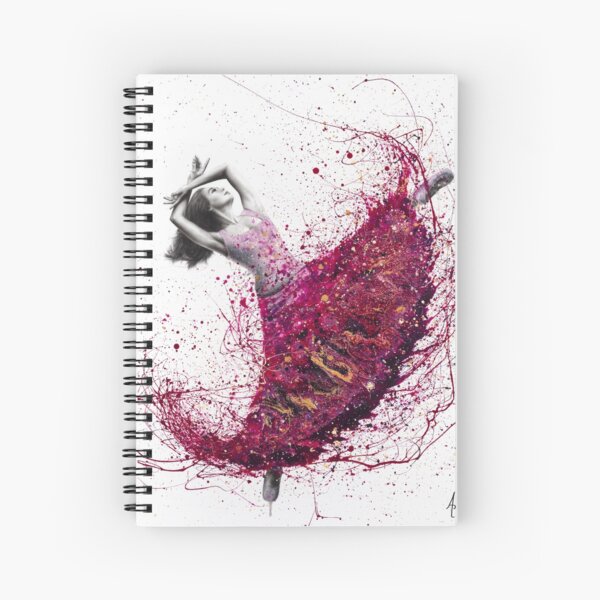 Magenta Night Dance Spiral Notebook