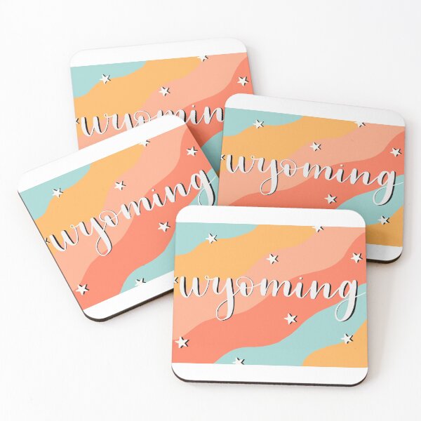 Item preview, Wyoming with a groovy background designed and sold by avery :).