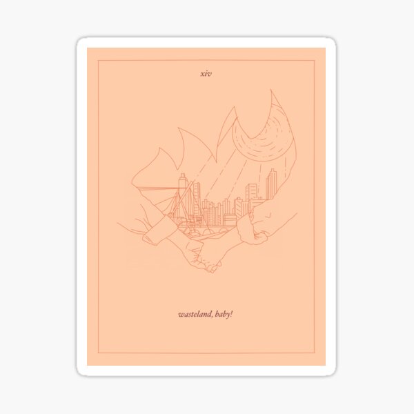 wasteland, baby! - tarot card Sticker