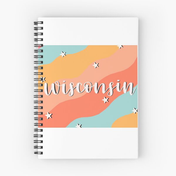 Item preview, Wisconsin with a groovy background designed and sold by avery :).