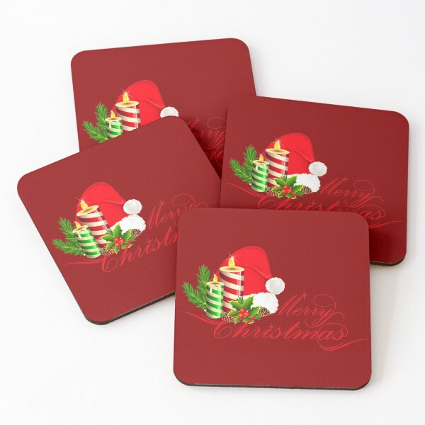 Item preview, MERRY CHRISTMAS 2 DARK RED designed and sold by PetsandBeyond.