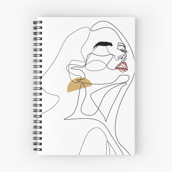 Artikelvorschau, Schönes weibliches Gesicht Minimal Line Art entworfen und verkauft von marinelroy.