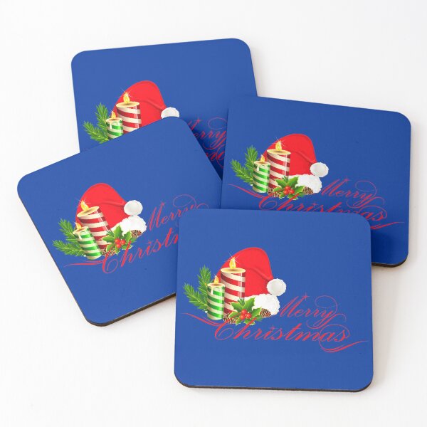 Item preview, MERRY CHRISTMAS 2 DARK POWDER BLUE designed and sold by PetsandBeyond.