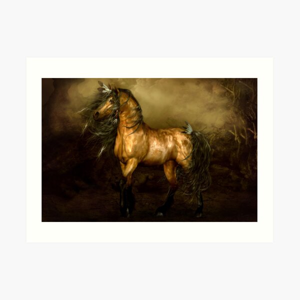 Shikoba - Choctaw Native American Horse Art Print