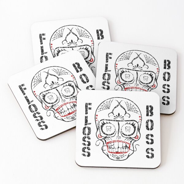 Item preview, Dental Hygienist Halloween Sugar Skull designed and sold by ArtByBollwitt.