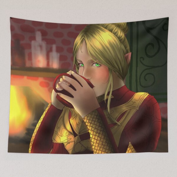 Item preview, Knight Drinking Coffee designed and sold by Karma-Sunseeker.