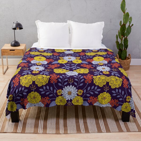 Item preview, Purple, Blue, Yellow & Red Floral Pattern designed and sold by somecallmebeth.