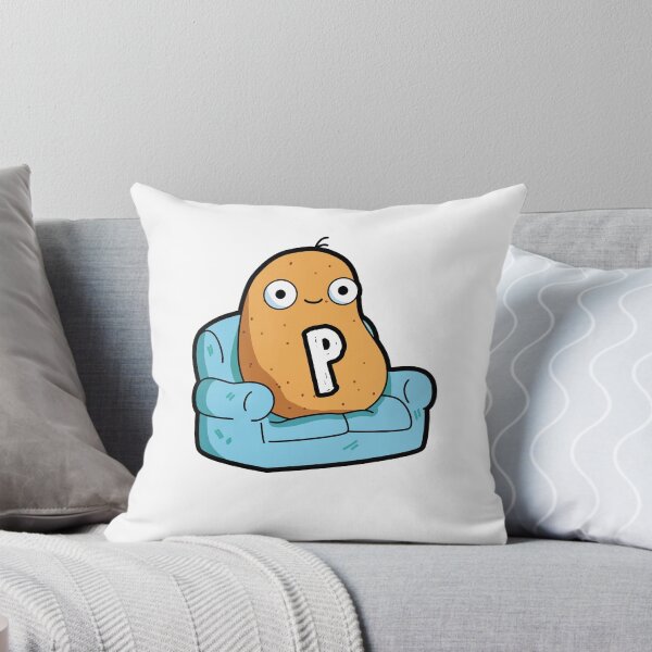 Item preview, Alphabet Letter P Cute Couch Potato   designed and sold by kidsmonogram.