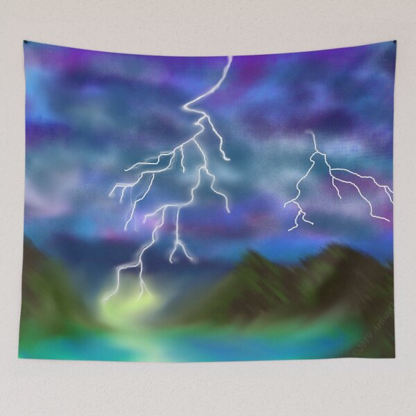 Item preview, Lightning at the Lake designed and sold by ArtistsQuest.
