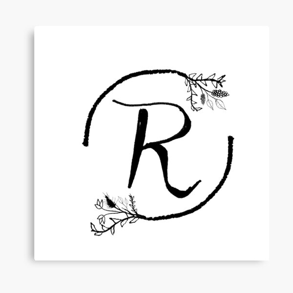 Letter R Monogram Initial Olive Green Pearl White Aesthetic Abstract  Pattern Painting On Canvas - Monogram R - Mug