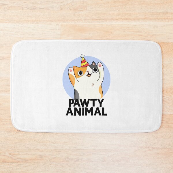 Item preview, Pawty Animal Funny Party Cat Puns  designed and sold by punnybone.