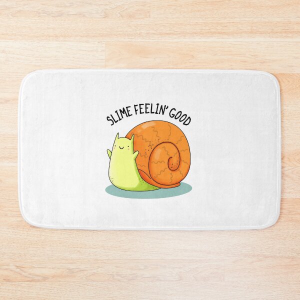 Item preview, Slime Feelin Good Funny Snail Puns  designed and sold by punnybone.
