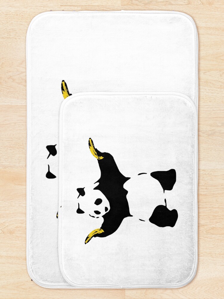 Alternate view of Bad Panda Stencil Bath Mat