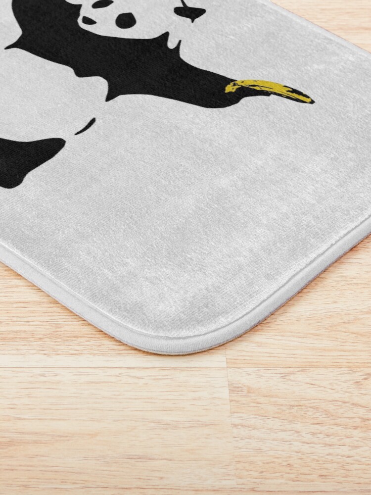 Alternate view of Bad Panda Stencil Bath Mat