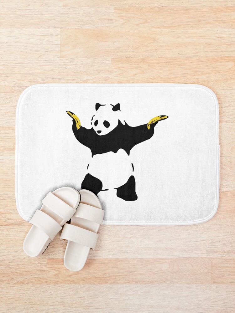 Alternate view of Bad Panda Stencil Bath Mat