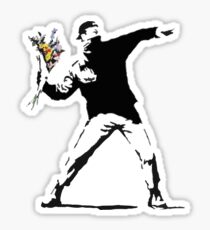 Rage Flower Bomber Stencil Sticker