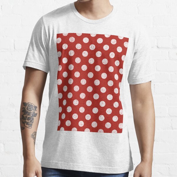 red and white spotty shirt