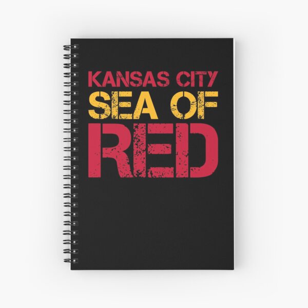Kansas City Sea of Red Spiral Notebook