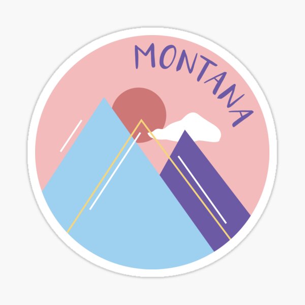Montana Mountains Sticker