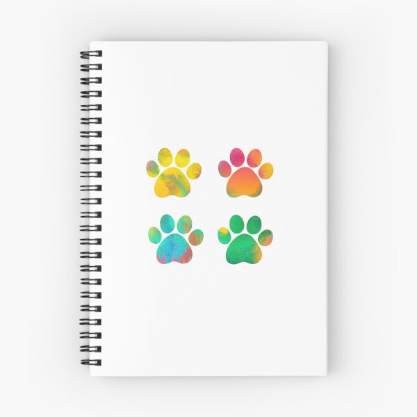 Item preview, Colorful Watercolor Paws Set of Four designed and sold by blessedliez.