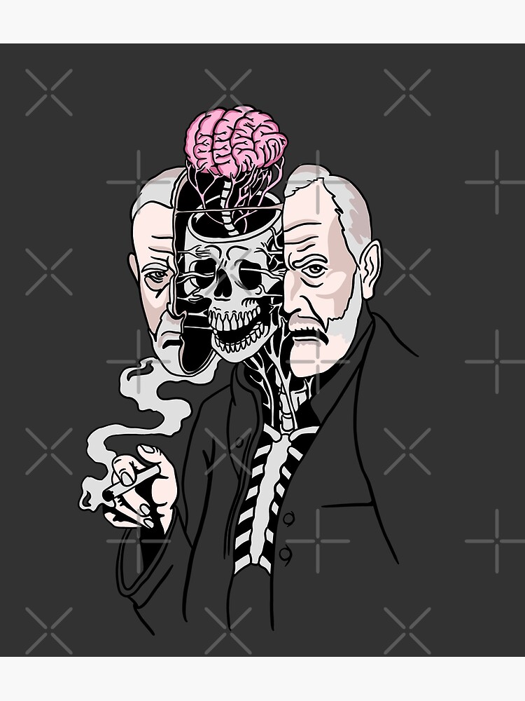 Sigmund Freud Brain Artwork Poster for Sale by isstgeschichte