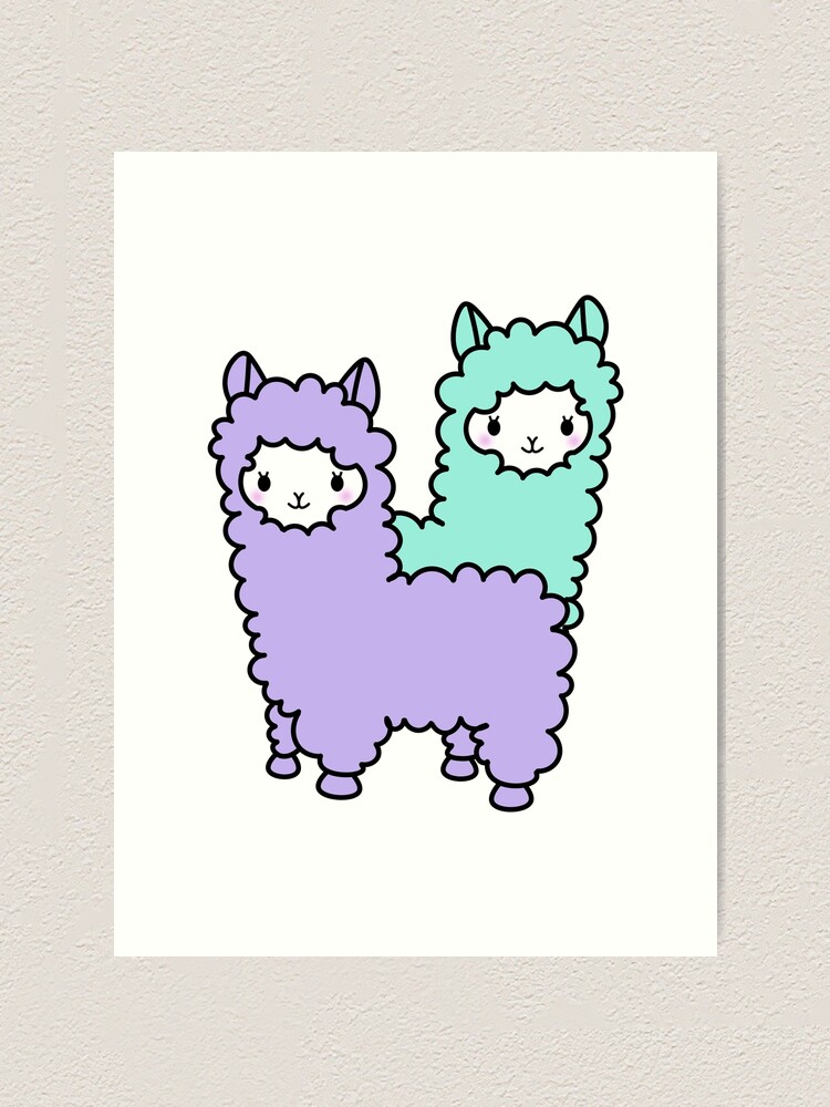 Cute Kawaii Llama Gifts for Women, Llama Gifts, Alpaca Gifts Art