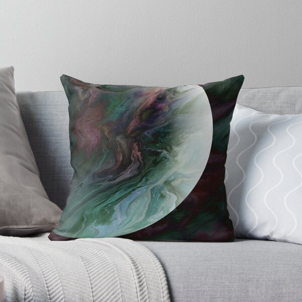 Planet Tourmaline Throw Pillow