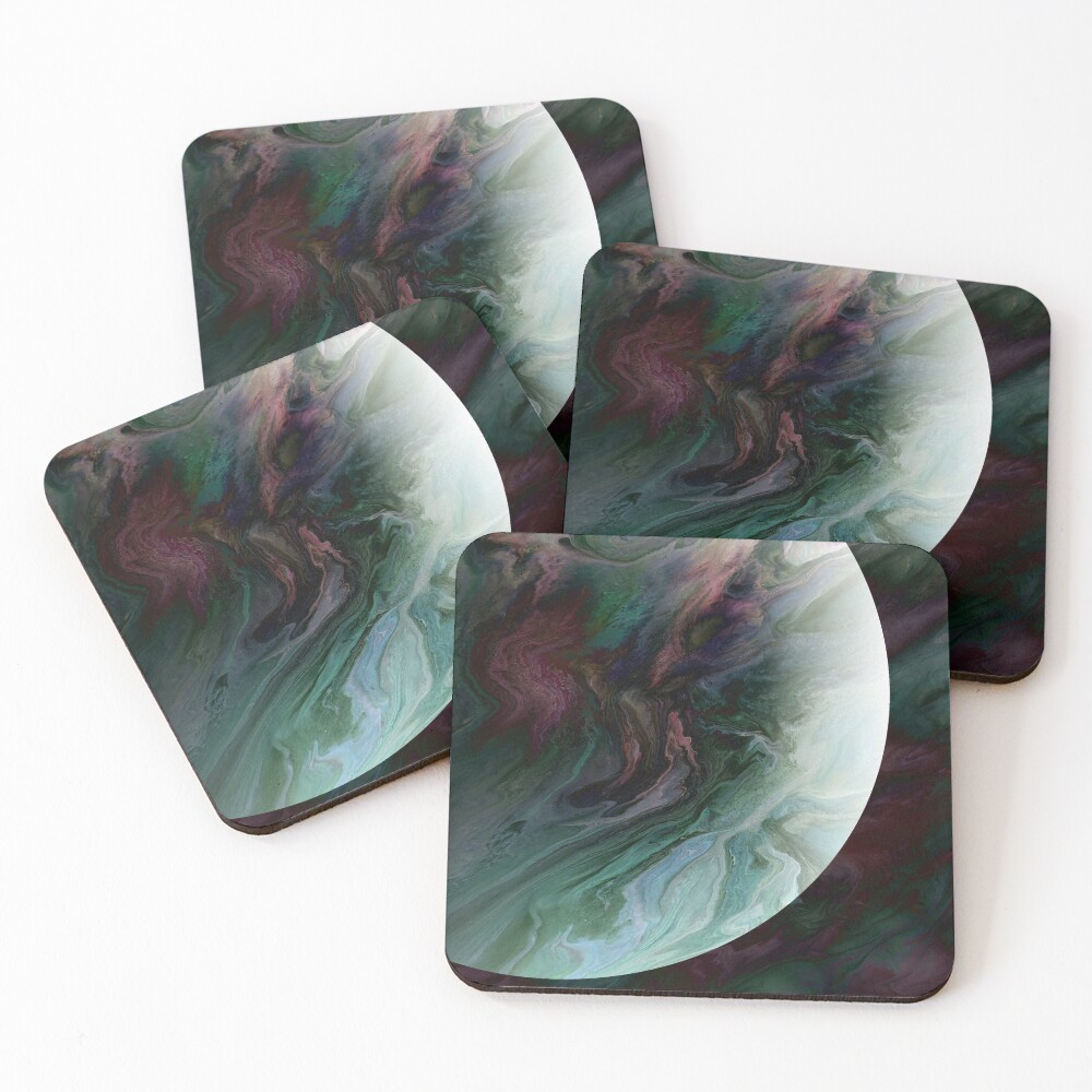 Planet Tourmaline Coasters (Set of 4)