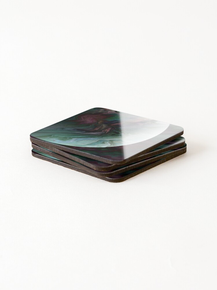 Alternate view of Planet Tourmaline Coasters (Set of 4)