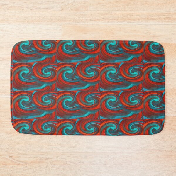 Item preview, Teal Orange Swirl Modern Abstract Design designed and sold by Artification.