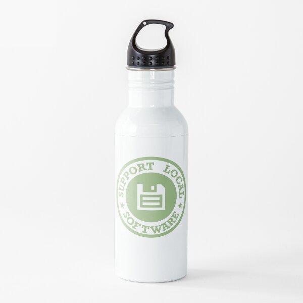Support Local Software Water Bottle
