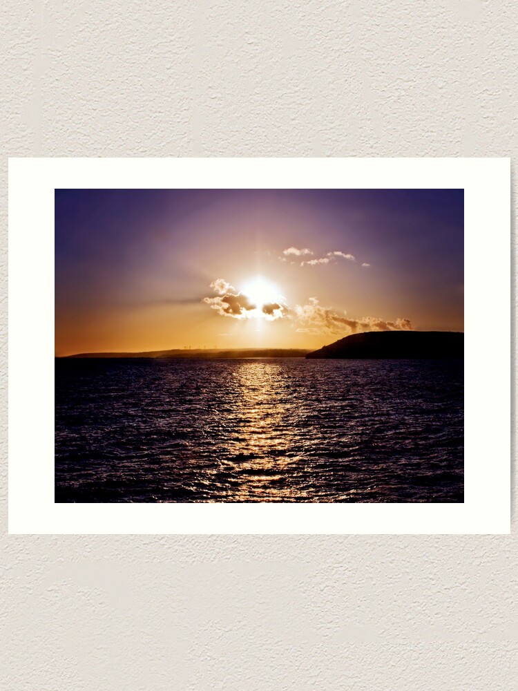 Alternate view of Sunset Across The Bay Art Print
