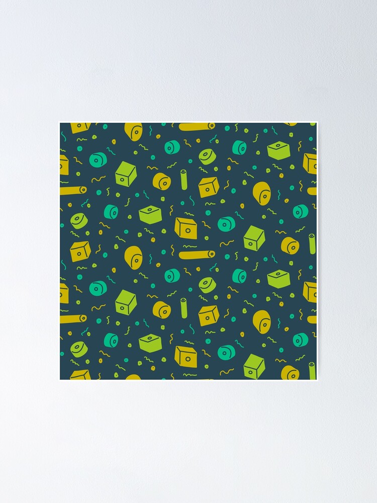 Thumbnail 1 of 3, Poster, Pattern: Plastic Beads  designed and sold by chickfish.