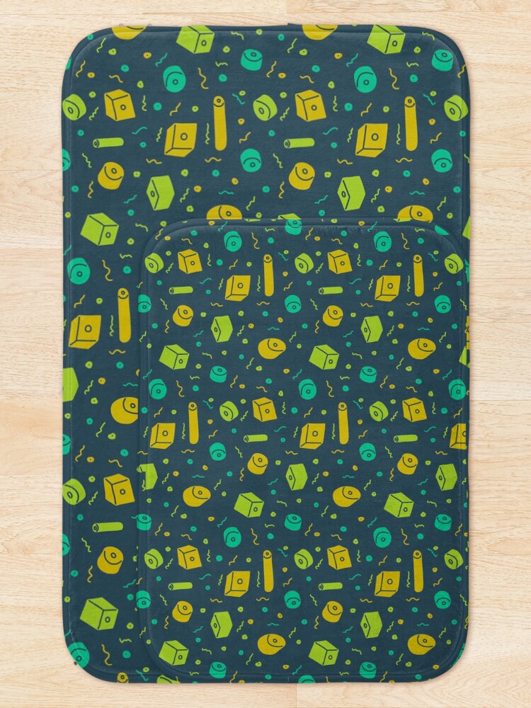 Thumbnail 5 of 6, Bath Mat, Pattern: Plastic Beads designed and sold by chickfish.